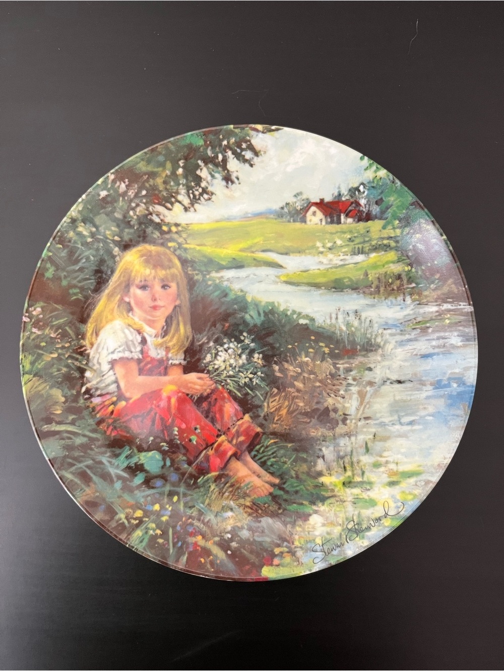 Vintage 1987 Stewart Sherwood “A Quiet Moment” Collector Plate